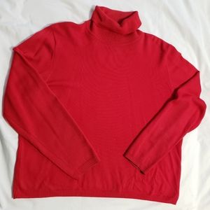 Pendleton Red Turtleneck Sweater Wool
